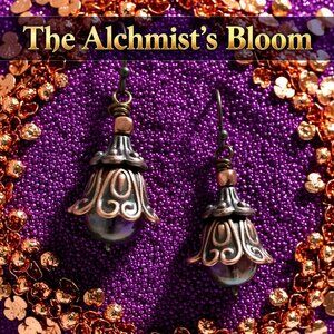 Floral Bell Flower Blossom Dangle Earrings! Perfect Fall Hues! Uniquely Handmade